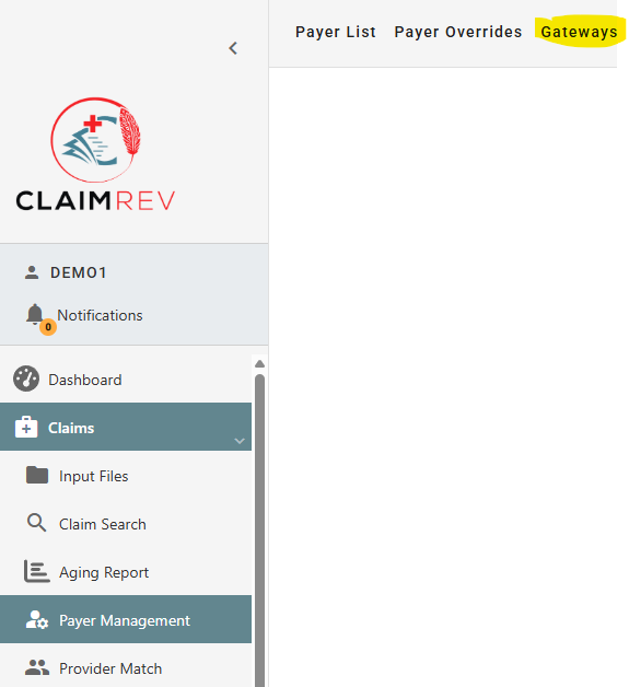 Top Menu - Gateways Top Menu - Gateways